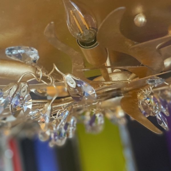 Ferro Luce 78/6 PL Ceiling Light Gold Leaf